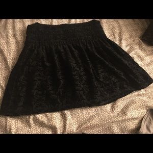 Velvet Feel Mini Skirt